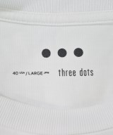 three dots（スリードッツ）Tシャツ・カットソー 白 サイズ:L レディース/2200680405029