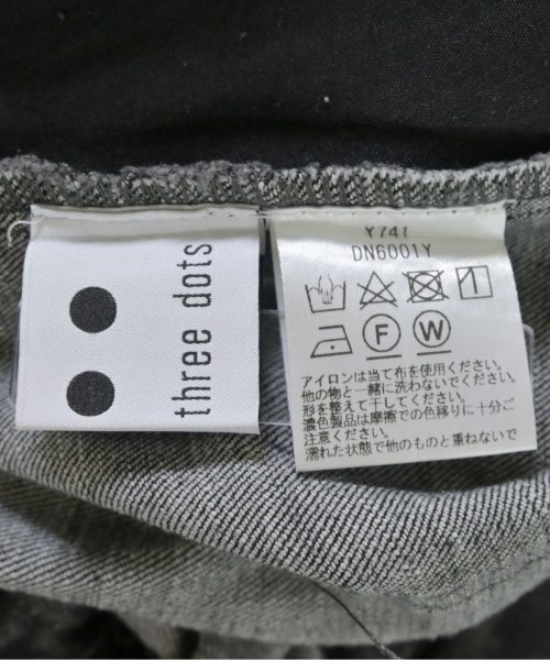 three dots（スリードッツ）デニムパンツ 黒 サイズ:S レディース/2200687609017