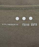 three dots（スリードッツ）Tシャツ・カットソー 茶 サイズ:M レディース/2200693218081