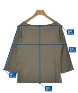 three dots（スリードッツ）Tシャツ・カットソー 茶 サイズ:M レディース/2200693218081
