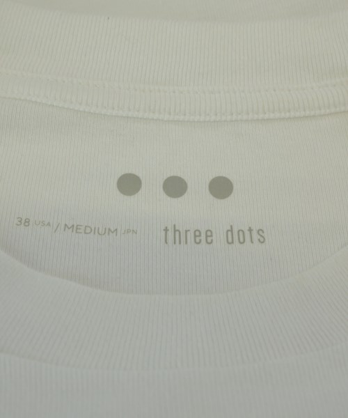 three dots（スリードッツ）Tシャツ・カットソー 白 サイズ:M メンズ/2200690866247