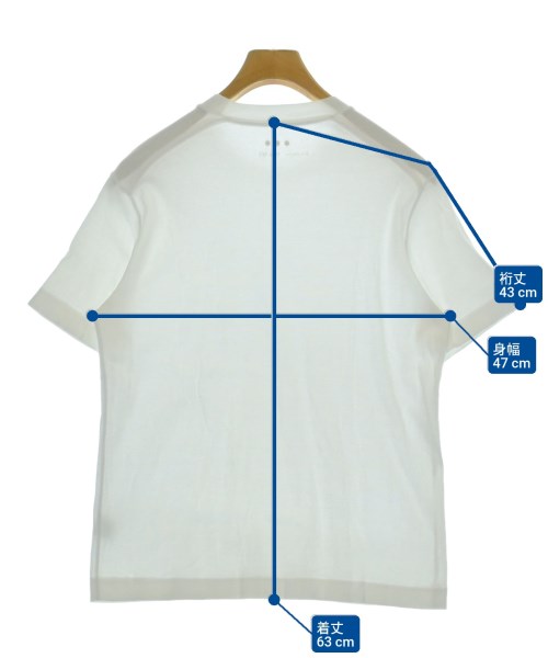 three dots（スリードッツ）Tシャツ・カットソー 白 サイズ:M メンズ/2200690866247