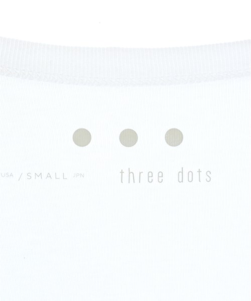 three dots（スリードッツ）Tシャツ・カットソー 白 サイズ:S レディース/2200692080047