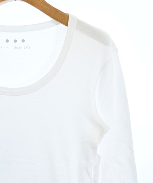 three dots（スリードッツ）Tシャツ・カットソー 白 サイズ:S レディース/2200692080047