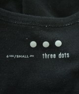 three dots（スリードッツ）Tシャツ・カットソー 黒 サイズ:S レディース/2200692080054