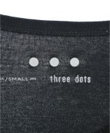 three dots（スリードッツ）Tシャツ・カットソー 黒 サイズ:S レディース/2200692080061