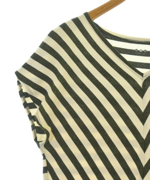 three dots（スリードッツ）Tシャツ・カットソー カーキ サイズ:M レディース/2200696752032