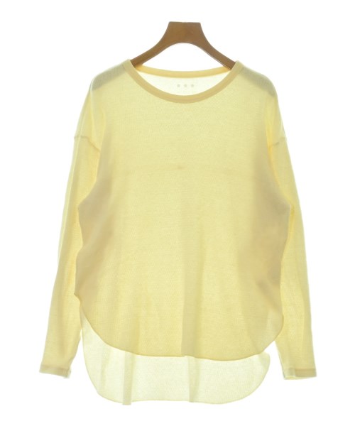 three dots(スリードッツ)Tシャツ・カットソー 黄 サイズ:XS/2200696769030