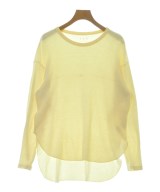three dots（スリードッツ）Tシャツ・カットソー 黄 サイズ:XS レディース/2200696769030