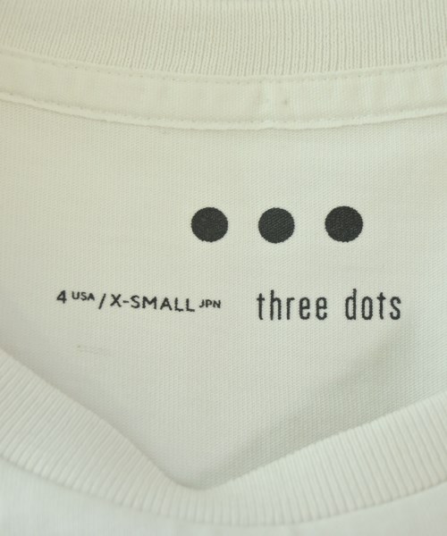 three dots（スリードッツ）ノースリーブ 白 サイズ:XS レディース/2200694630295