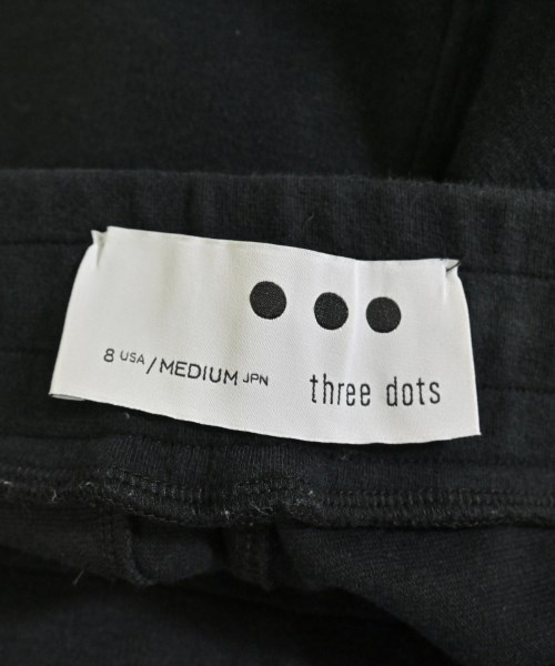three dots（スリードッツ）スウェットパンツ 黒 サイズ:M レディース/2200700037018