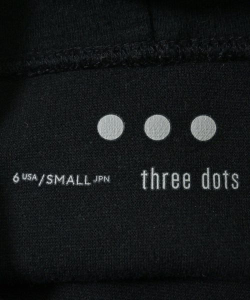 three dots（スリードッツ）パーカー 黒 サイズ:S レディース/2200700037049