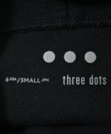 three dots（スリードッツ）パーカー 黒 サイズ:S レディース/2200700037049