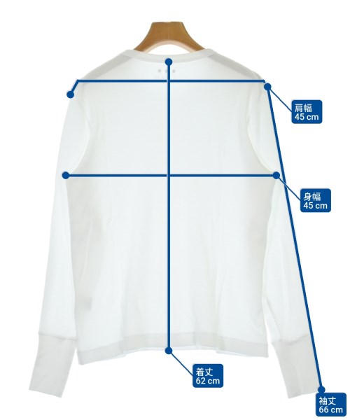 three dots（スリードッツ）Tシャツ・カットソー 白 サイズ:S レディース/2200700037056