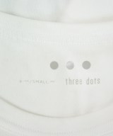 three dots（スリードッツ）Tシャツ・カットソー 白 サイズ:S レディース/2200700037056