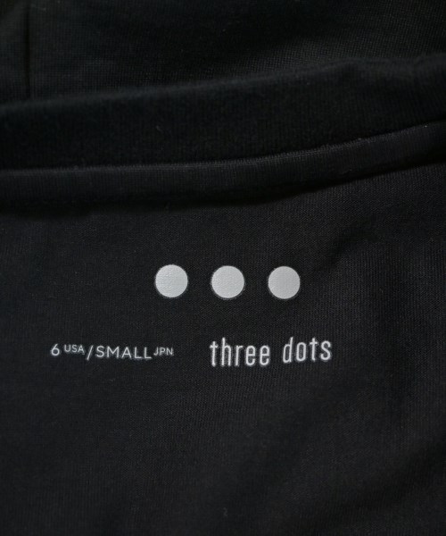 three dots（スリードッツ）ワンピース 黒 サイズ:S レディース/2200697025111