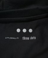 three dots（スリードッツ）ワンピース 黒 サイズ:S レディース/2200697025111