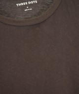 three dots（スリードッツ）Tシャツ・カットソー 茶 サイズ:M メンズ/2200646491332