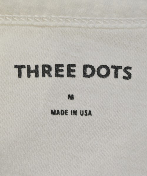 three dots（スリードッツ）Tシャツ・カットソー 白 サイズ:M メンズ/2200655347217