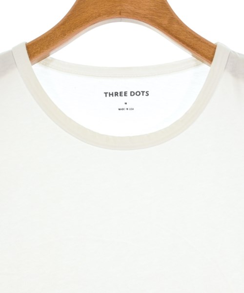 three dots（スリードッツ）Tシャツ・カットソー 白 サイズ:M メンズ/2200655347217