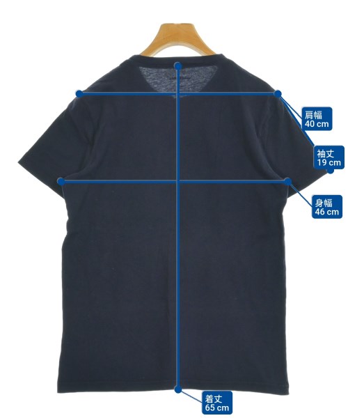 three dots（スリードッツ）Tシャツ・カットソー 紺 サイズ:M メンズ/2200655347224