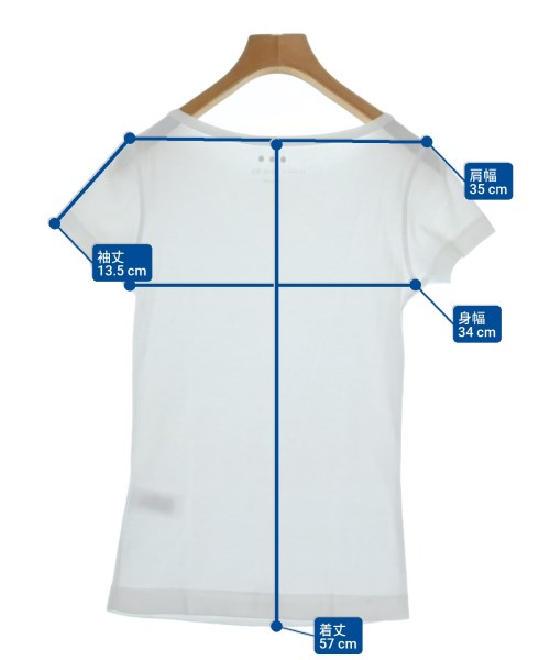 three dots（スリードッツ）Tシャツ・カットソー 白 サイズ:S レディース/2200651331241
