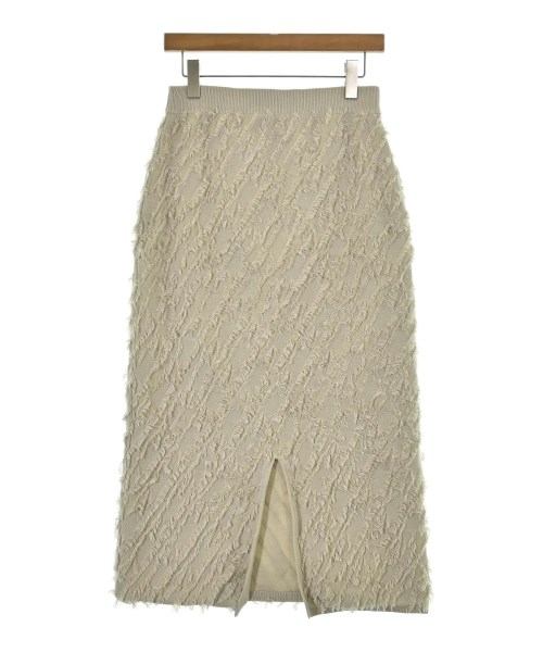 three dots（スリードッツ）ロング・マキシ丈スカート グレー サイズ:S レディース/2200656786022