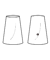 three dots（スリードッツ）ロング・マキシ丈スカート グレー サイズ:S レディース/2200656786022