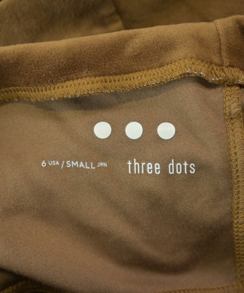 three dots（スリードッツ）パーカー 茶 サイズ:S レディース/2200656786039