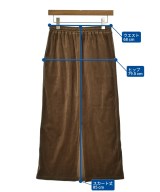three dots（スリードッツ）ロング・マキシ丈スカート 茶 サイズ:S レディース/2200656786046