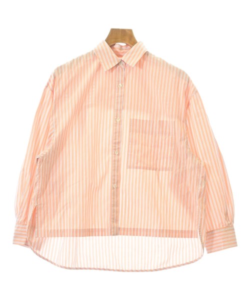 three dots(スリードッツ)カジュアルシャツ オレンジ サイズ:XS/2200656786053