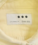 three dots（スリードッツ）カジュアルシャツ 黄 サイズ:-(M位) レディース/2200656786060