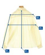 three dots（スリードッツ）カジュアルシャツ 黄 サイズ:-(M位) レディース/2200656786060