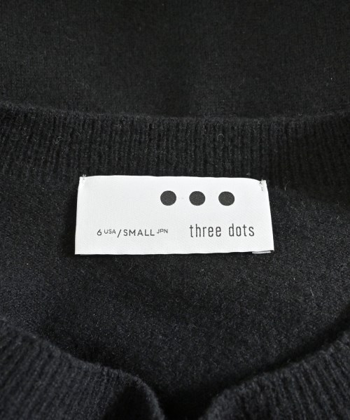 three dots（スリードッツ）ニット・セーター 黒 サイズ:S レディース/2200651033169