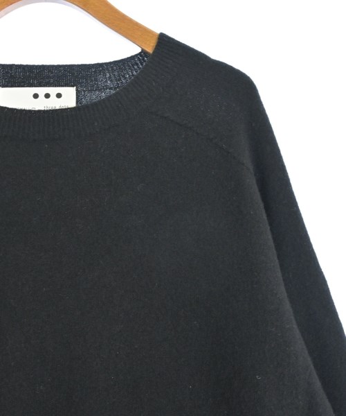three dots（スリードッツ）ニット・セーター 黒 サイズ:S レディース/2200651033169