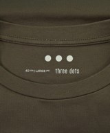 three dots（スリードッツ）Tシャツ・カットソー 茶 サイズ:L メンズ/2200656735464