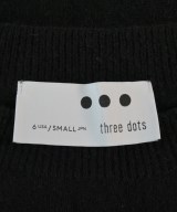 three dots（スリードッツ）ニット・セーター 黒 サイズ:S レディース/2200646645735