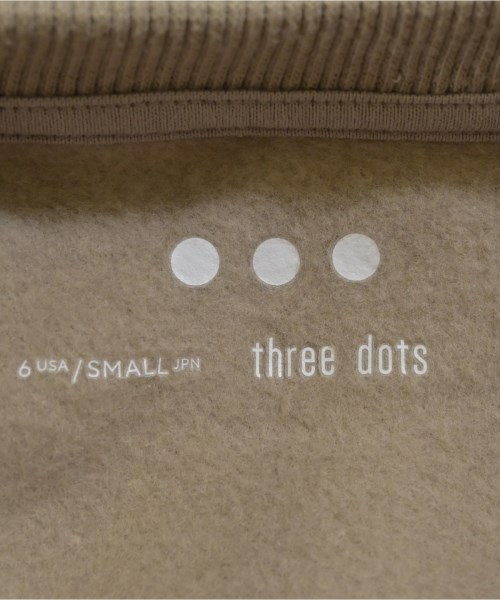 three dots（スリードッツ）スウェット ベージュ サイズ:S レディース/2200646645902