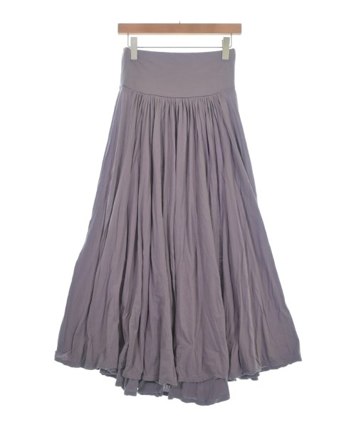 three dots(スリードッツ)ロング・マキシ丈スカート 紫 サイズ:XS/2200652953077