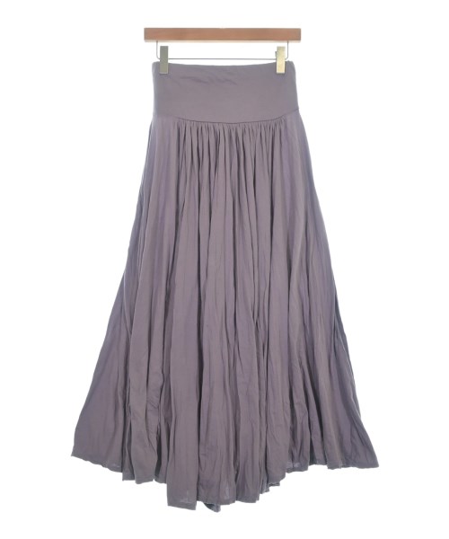 three dots（スリードッツ）ロング・マキシ丈スカート 紫 サイズ:XS レディース/2200652953077