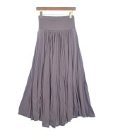 three dots（スリードッツ）ロング・マキシ丈スカート 紫 サイズ:XS レディース/2200652953077