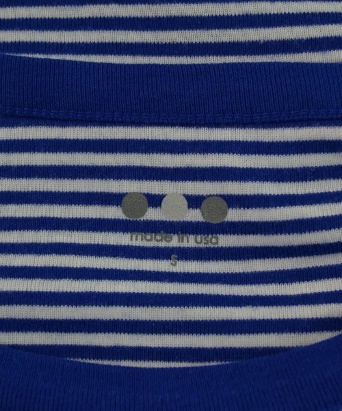 three dots（スリードッツ）Tシャツ・カットソー 青 サイズ:S レディース/2200658782107
