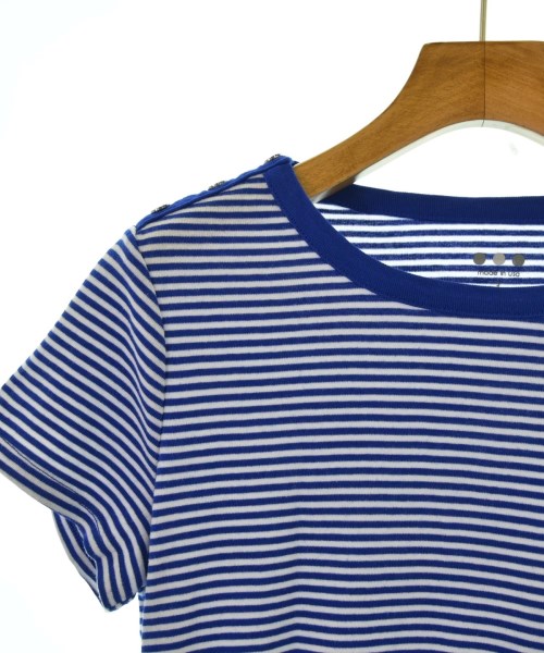 three dots（スリードッツ）Tシャツ・カットソー 青 サイズ:S レディース/2200658782107