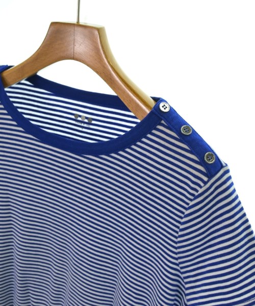 three dots（スリードッツ）Tシャツ・カットソー 青 サイズ:S レディース/2200658782107