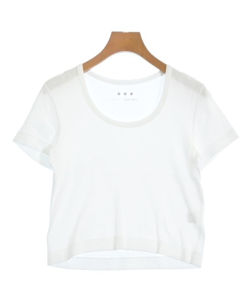 three dots(スリードッツ)Tシャツ・カットソー 白 サイズ:S/2200661055113