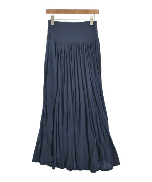 three dots（スリードッツ）ロング・マキシ丈スカート 紺 サイズ:M レディース/2200661147016