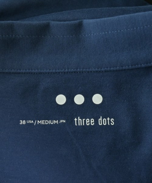 three dots（スリードッツ）ポロシャツ 紺 サイズ:M メンズ/2200704701762