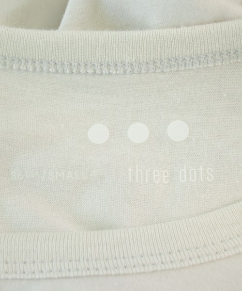 three dots（スリードッツ）Tシャツ・カットソー 白 サイズ:S レディース/2200708917046