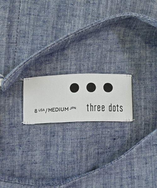 three dots（スリードッツ）ワンピース 青 サイズ:XS レディース/2200714892047