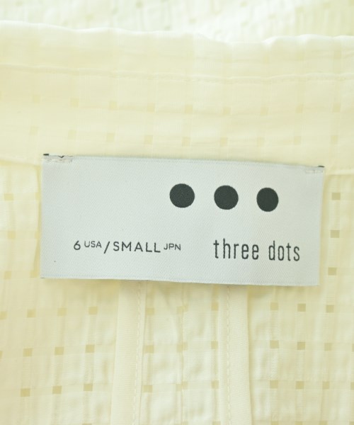 three dots（スリードッツ）カジュアルジャケット 白 サイズ:S レディース/2200717801084